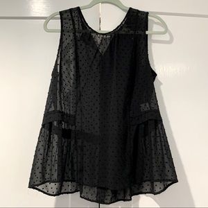 J. Crew Swiss dot blouse